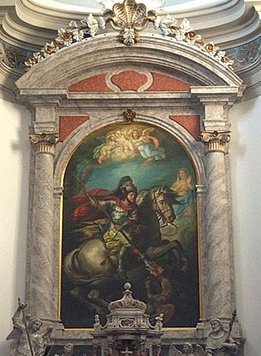 "Trionfo di San Giorgio" di Valentino Marani - 1838 (originario di Chiarisacco)